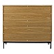 Kumode DELANO 100x41,5xH90cm, MDF ozols / pelēks