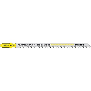 Figūrzāģa asmens kokam HCS, 5gb. pakā 4,0/106 mm, Metabo