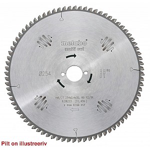 Zāģripa Multi Cut 254x2,4/1,8x30, z80, FZ/TZ, -5°, Metabo