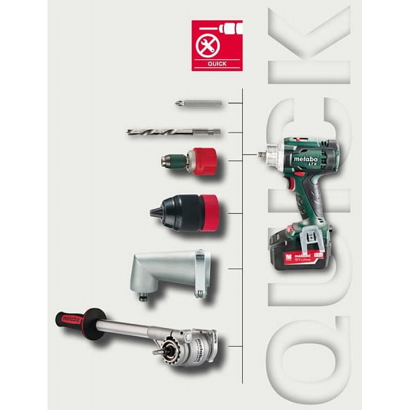 Ātrās maiņas leņķa adapteris. BS 18 LTX, BE 1300, BE 75 Quic, Metabo