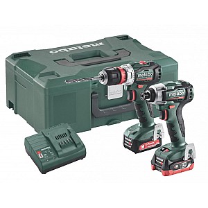 12V komplekts BS 12 BL Q+ SSD 12 BL/1x2,0Ah, 1xLiHD 4,0Ah, Metabo