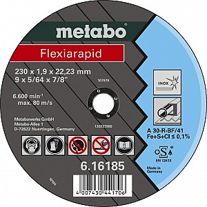 Griezējdisks Flexiarapid Inox 230x1,9mm,,,,, Metabo