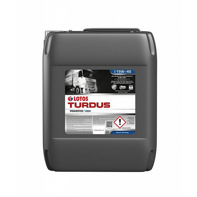 Motoreļļa TURDUS POWERTEC 1000 15W40 20L, Lotos Oil